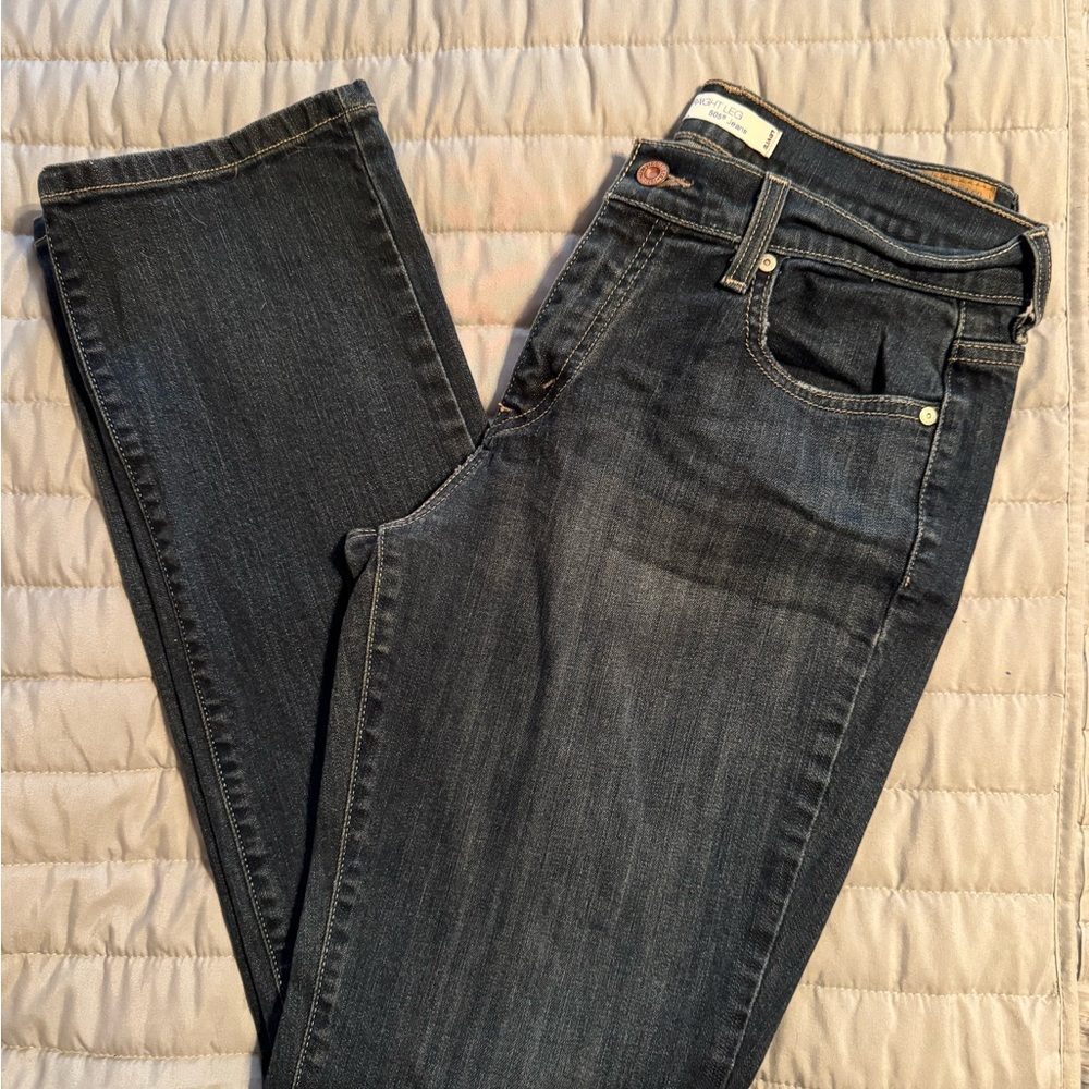 Levi's Women's Deep Indigo Straight Jeans